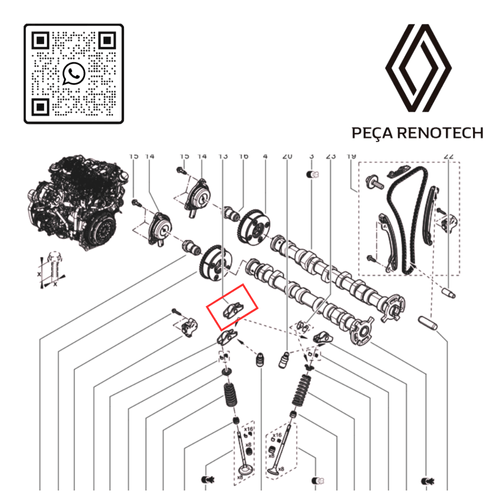 RN 57524R_BALANCIM DO COMANDO DE VALVULA  1.0 H5D_1.3 16V H5H CAPTUR  DUSTER_OROCH  MB KAP_132857524R_1BG288 -3-